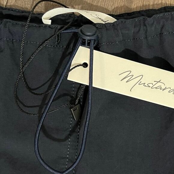 Mustard Seed Midi Maxi Skirt Sz M Blue Adjustable Waist Back Split Pockets NWT - Picture 3 of 5